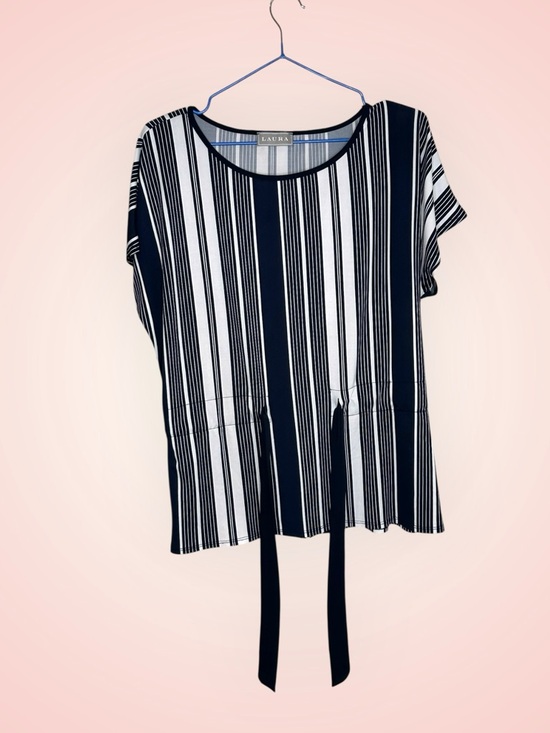 🌻 Laura Striped Drawstring Top #566 - Picture 7 of 11